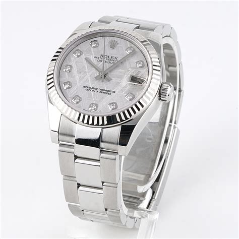 rolex lady datejust meteorite news|rolex meteorite dial model.